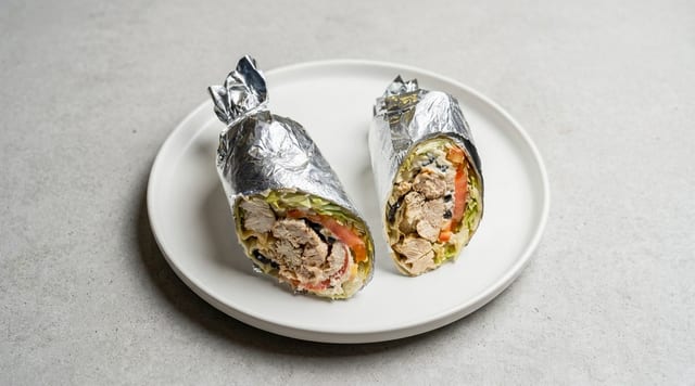 Chicken Greek Wrap.