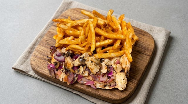 Grilled Chicken Stir Fry Dinner.