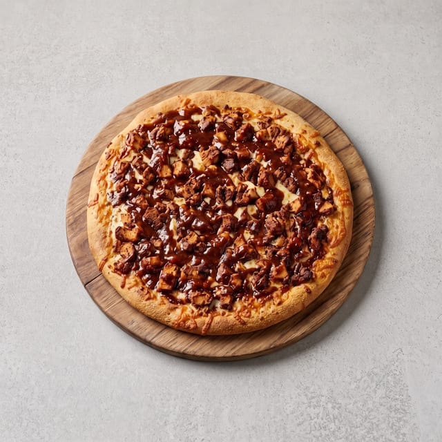 BBQ Chicken with Bacon Pizza.