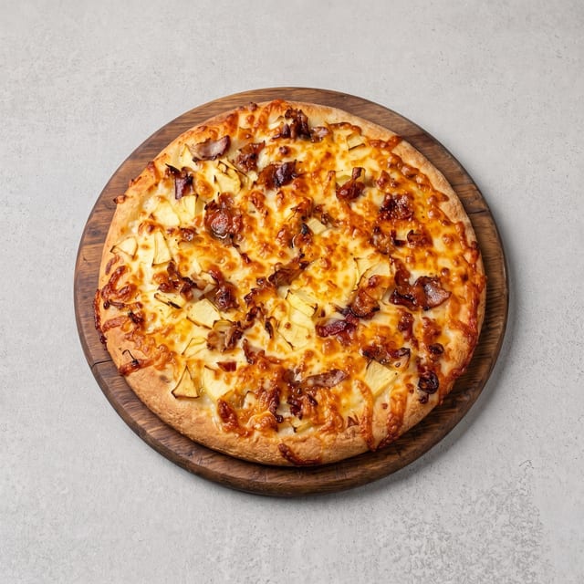 Apple & Bacon Pizza.