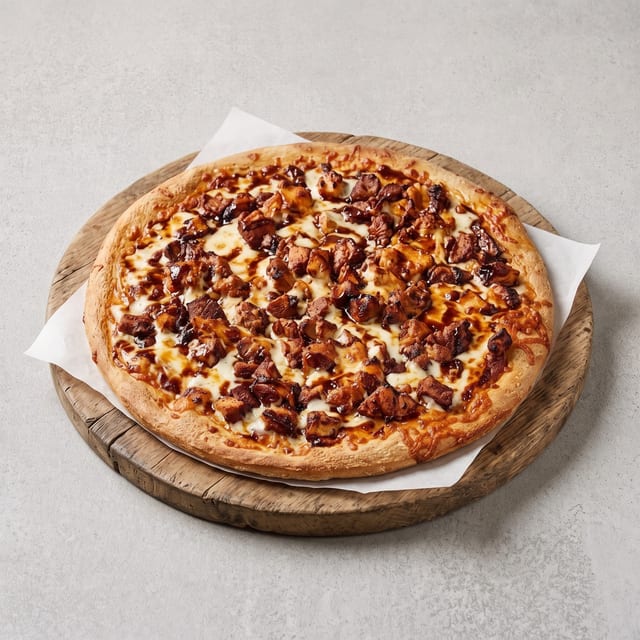 Buff-A-Q Pizza.