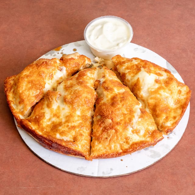 Crispy Buffalo Chicken Calzone.
