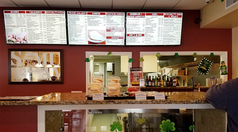 Aegean Pizza & Seafood restaurant in Nashua, NH